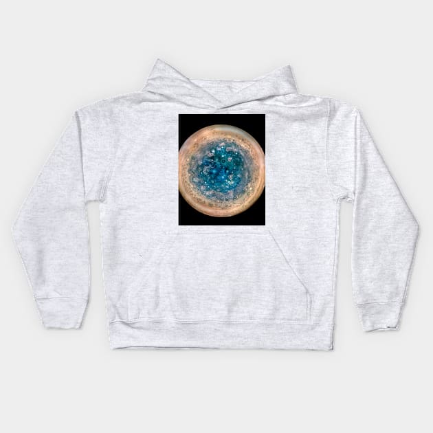 Jupiter's south pole, Juno image (C036/8352) Kids Hoodie by SciencePhoto